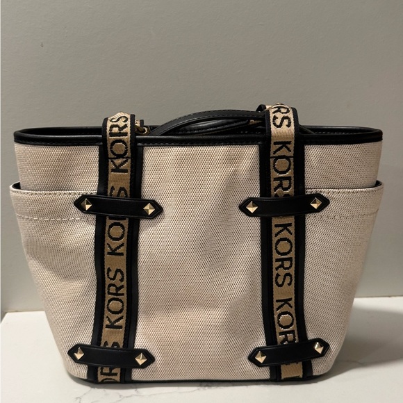 Michael Kors Small Canvas Tote Bag - Picture 4 of 14